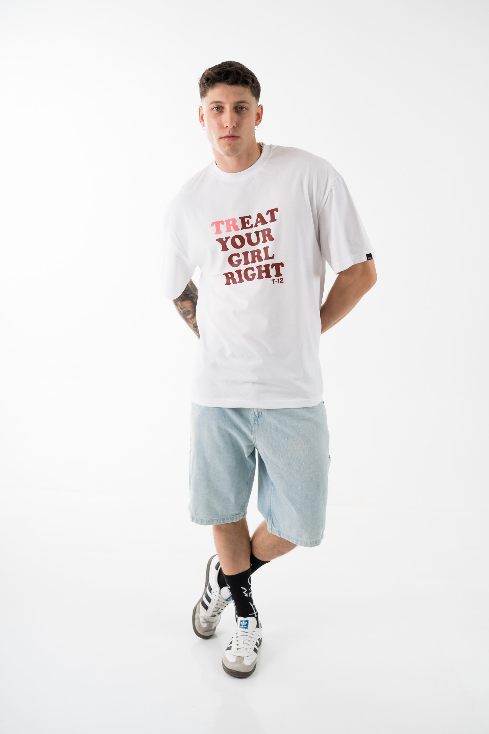 Treat your girl right oversized tee