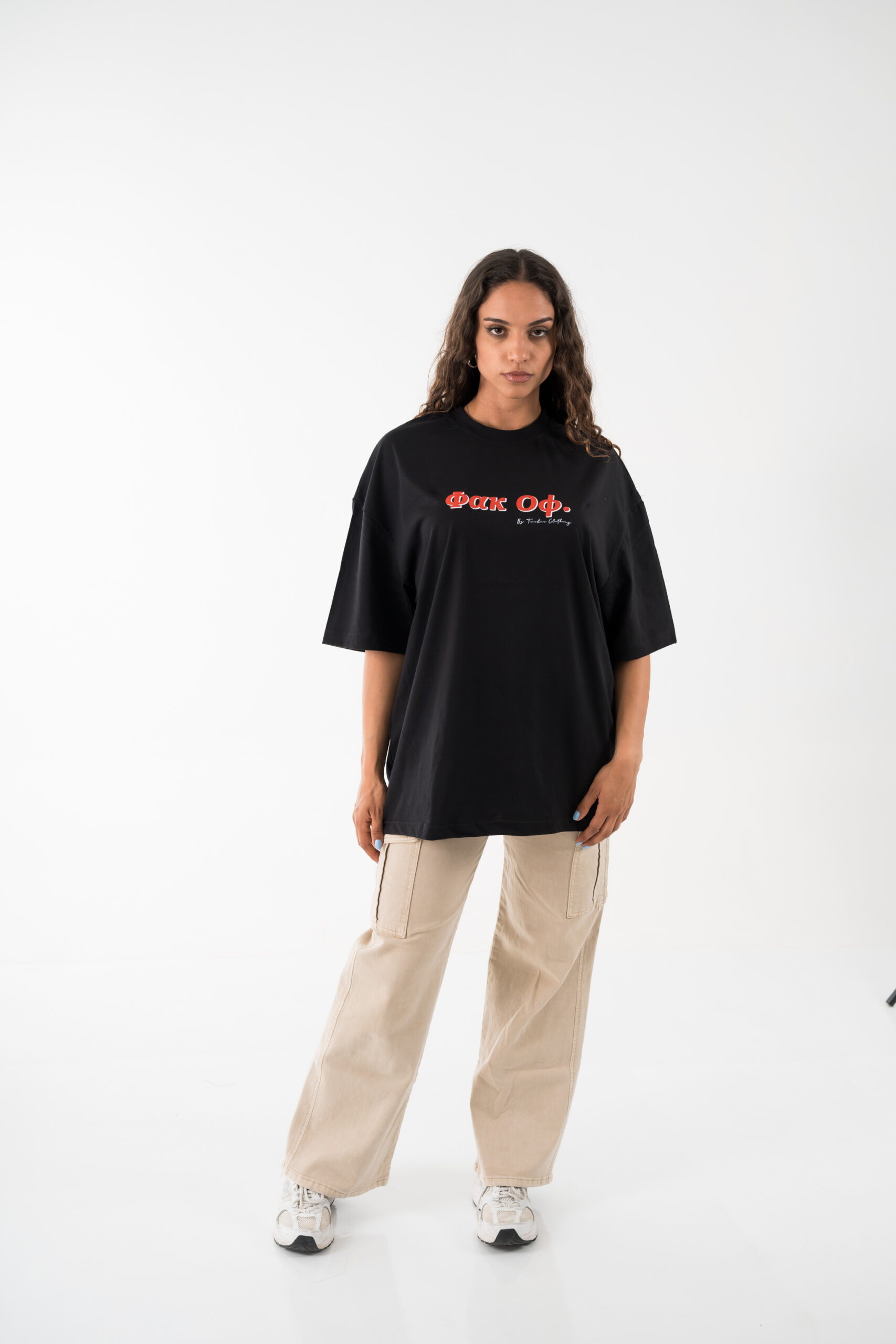 ΦΑΚ ΟΦ oversized tee