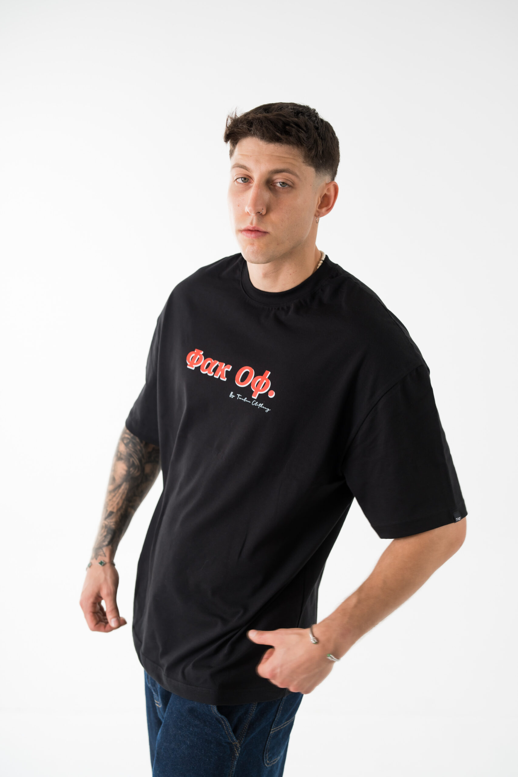 ΦΑΚ ΟΦ oversized tee