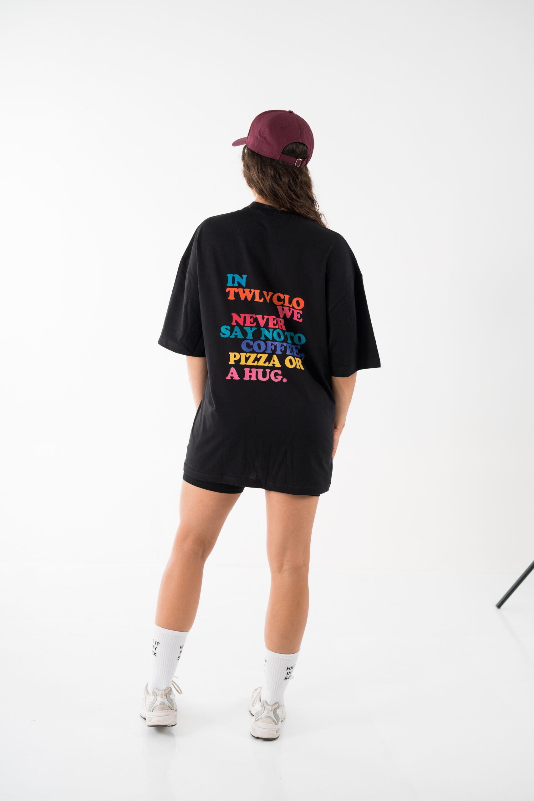 We never say no to Pizza oversized tee We never say no to Pizza oversized tee