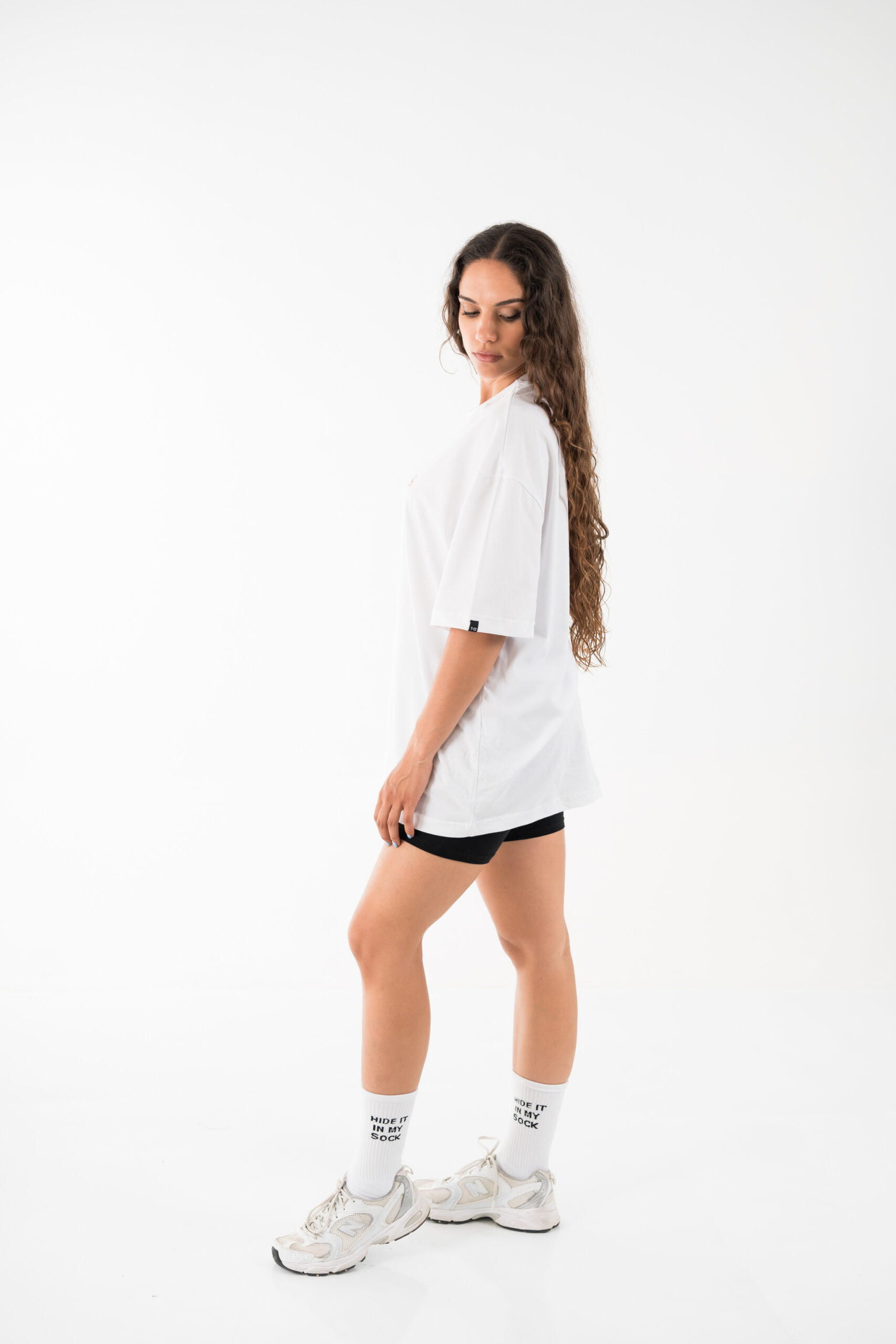 Small boobs big heart oversized tee