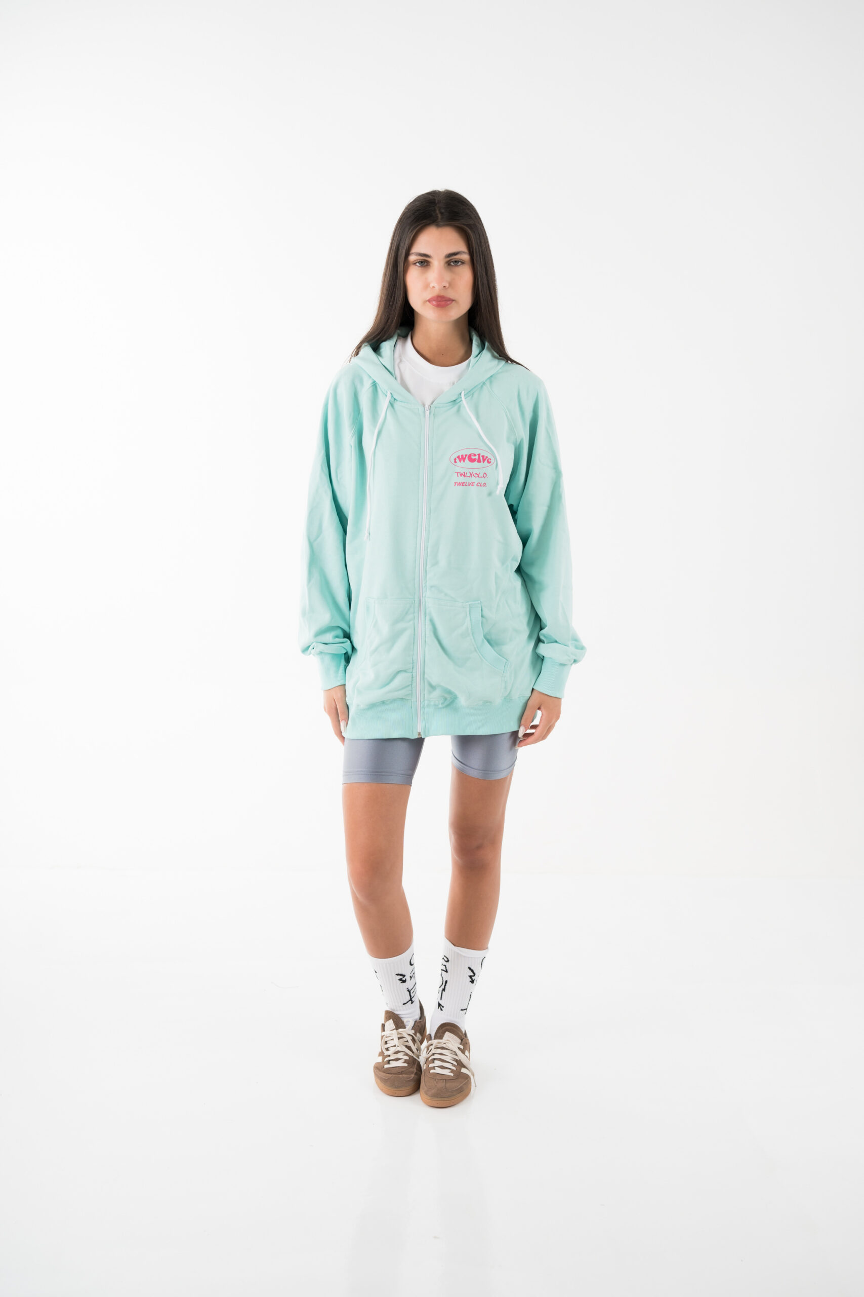 Triple logo anniversary zip