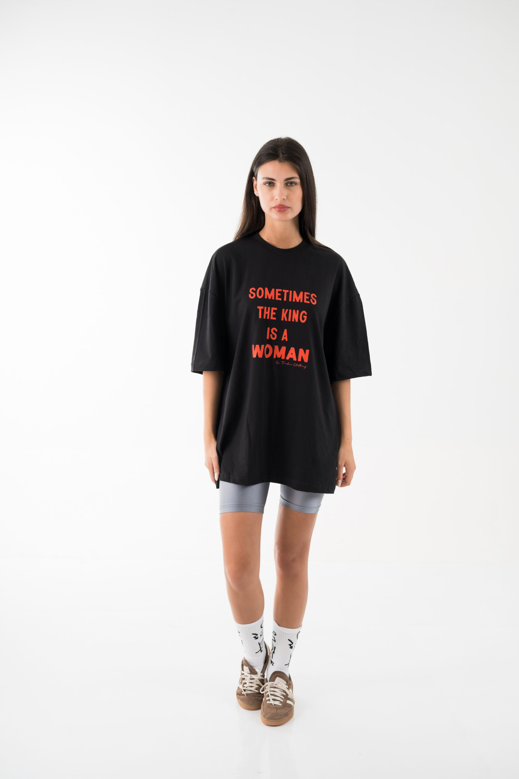 Sometimes the king is a woman oversized tee