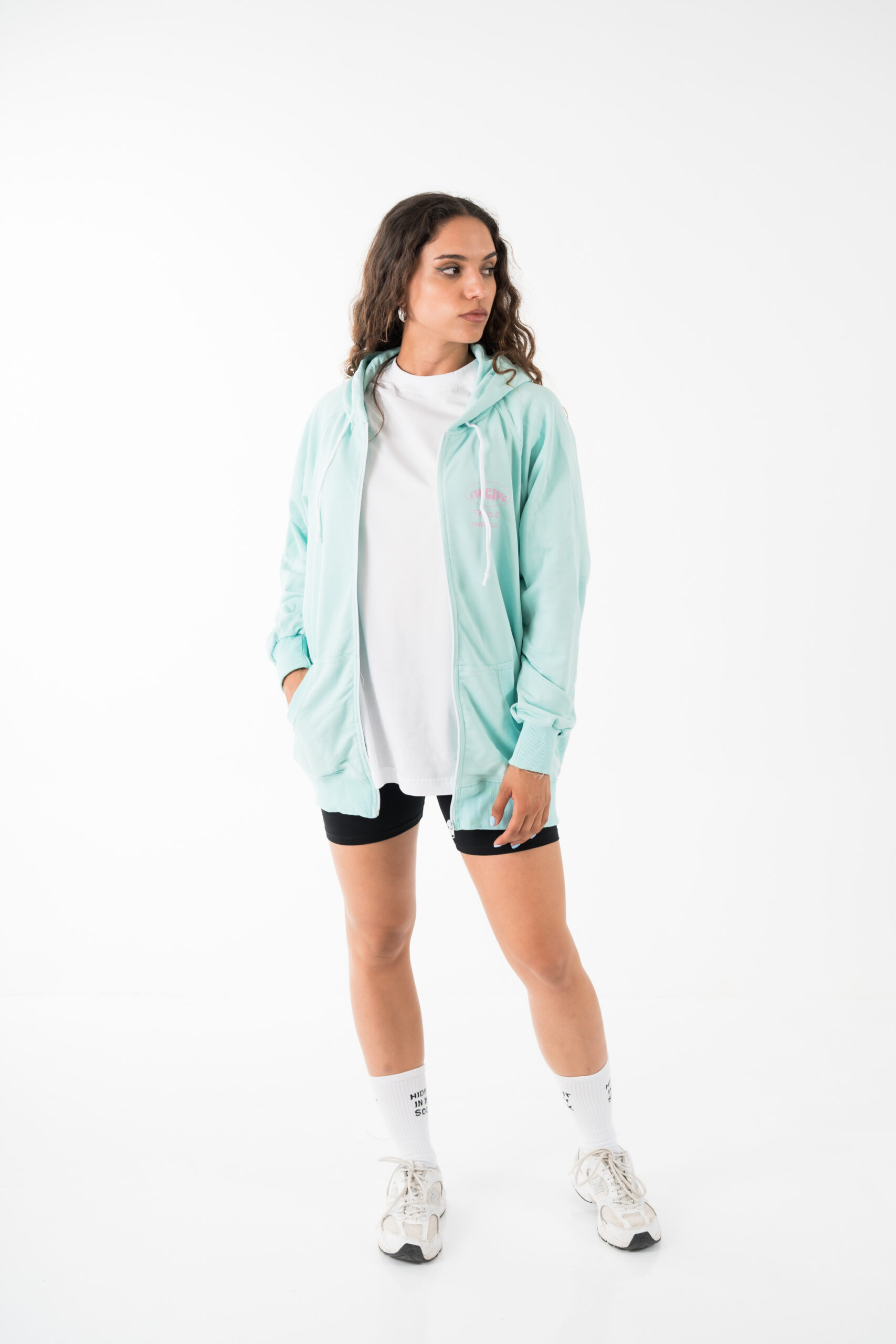 Triple logo anniversary zip
