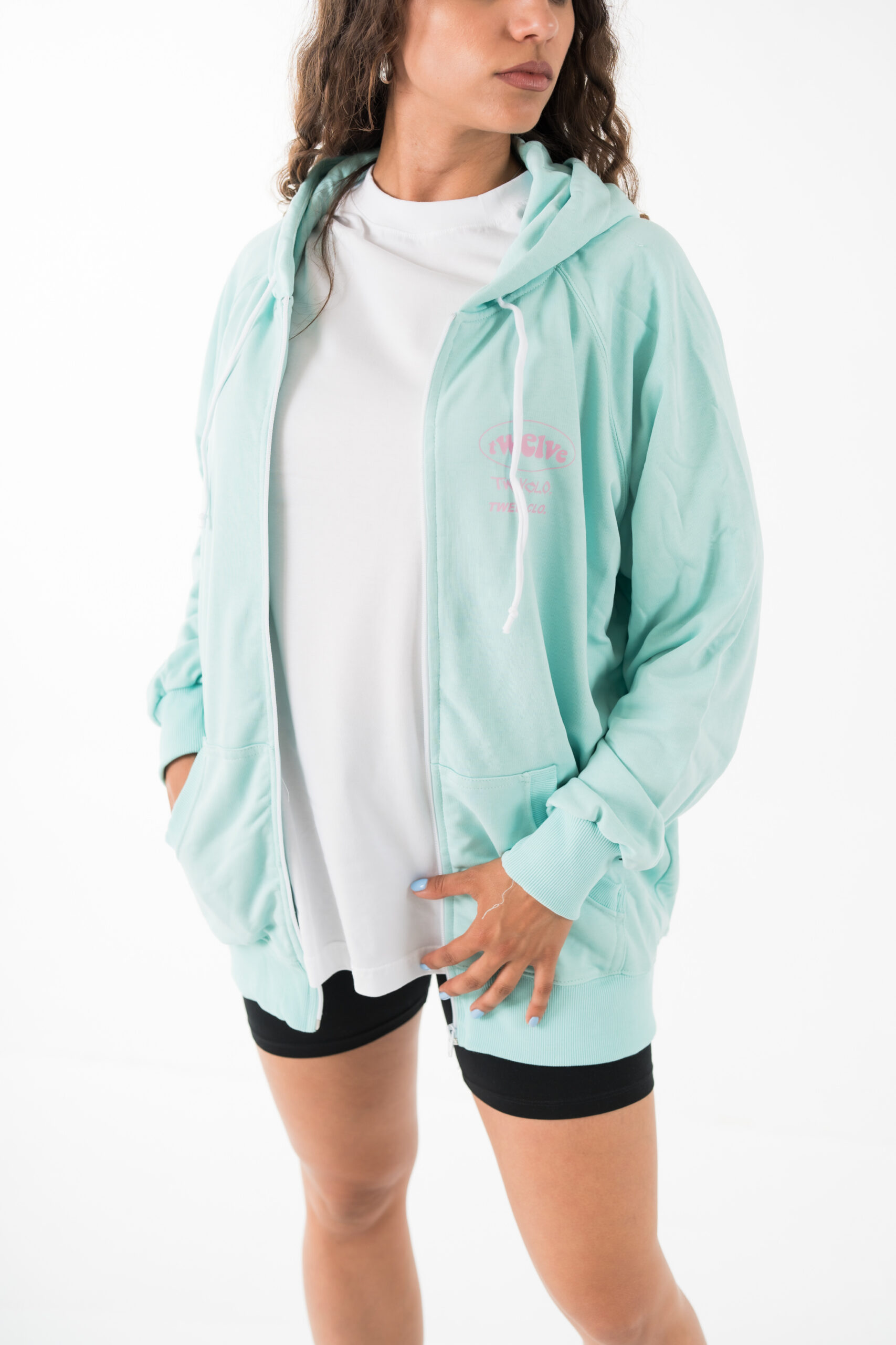 Triple logo anniversary zip