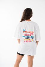 We never say no to Pizza oversized tee We never say no to Pizza oversized tee