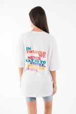 We never say no to Pizza oversized tee We never say no to Pizza oversized tee
