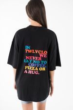 We never say no to Pizza oversized tee We never say no to Pizza oversized tee