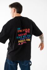 We never say no to pizza oversized tee