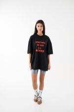 Sometimes the king is a woman oversized tee