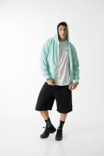 Triple logo anniversary zip