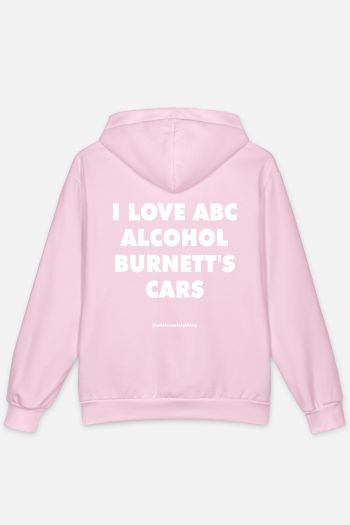 I LOVE ABC: ALCOHOL, BURNETT'S, CARS Hoodie