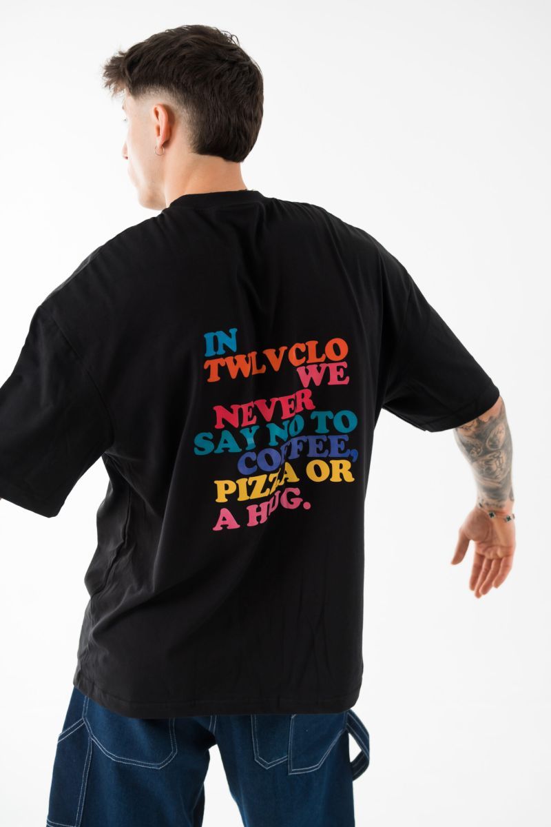 Φωτογραφία από We never say no to pizza oversized tee