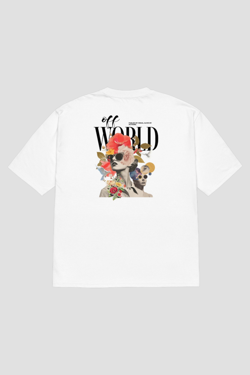 Φωτογραφία από Off-World Fueled By Ideas Alive By Actions oversized Tee