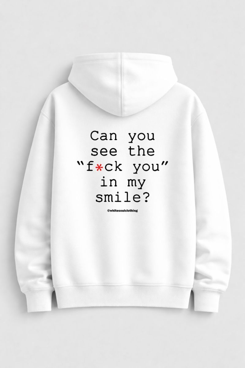 Can you see the fuck you in my smile Zip-up Hoodie Φωτογραφία από Can you see the fuck you in my smile Zip-up Hoodie